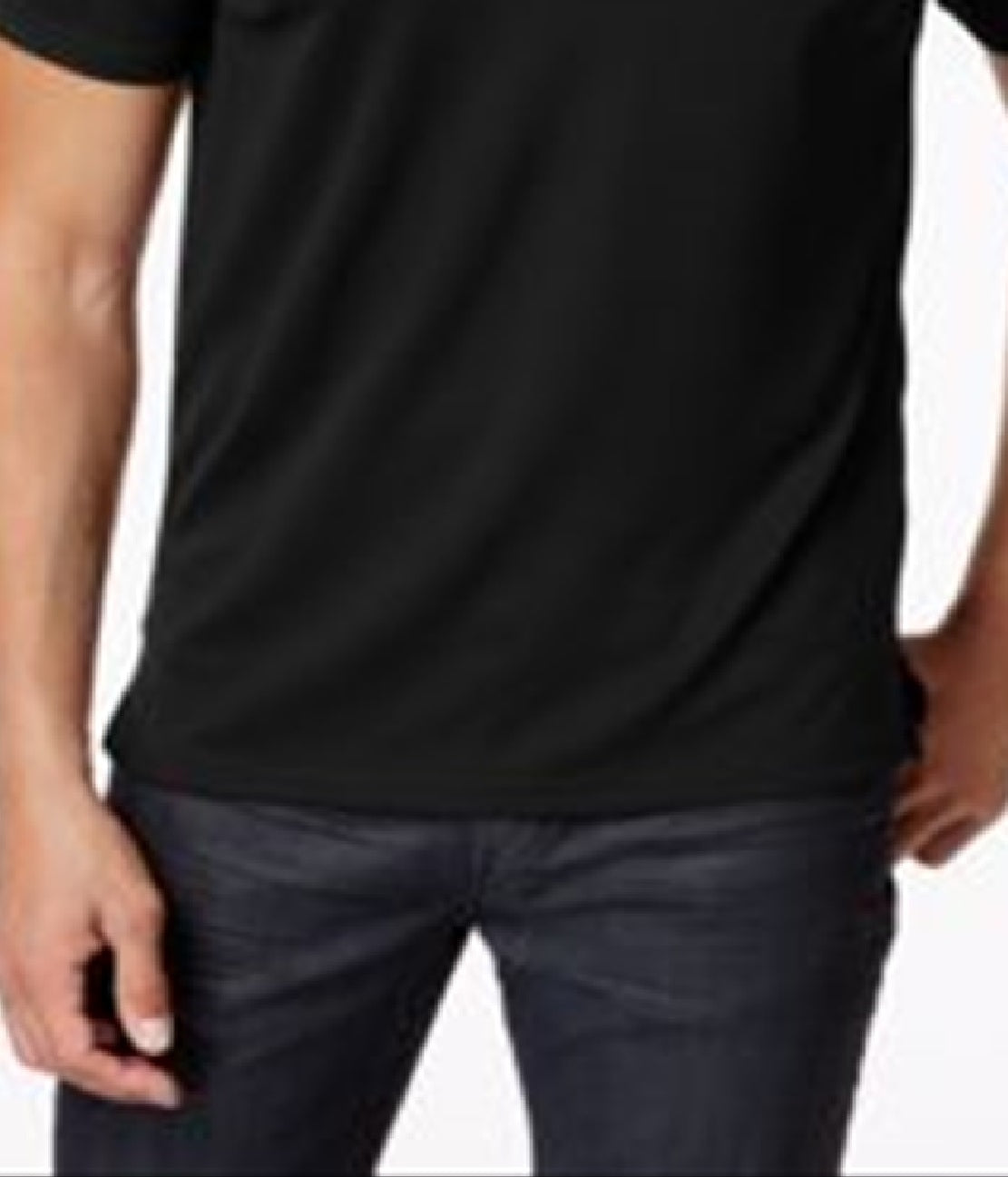 Alfani Men's Ottoman Zip Polo Black Size XX-Large