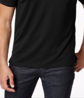 Alfani Men's Ottoman Zip Polo Black Size XX-Large