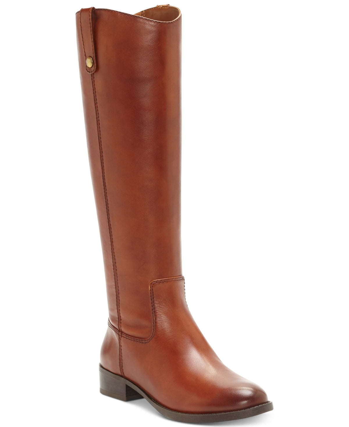 INC International Concepts Women's Fawne Riding Leather Boots Brown Size 10 M