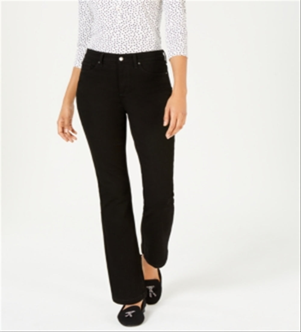 Charter Club Women's Straight Leg Jeans Black Size 14