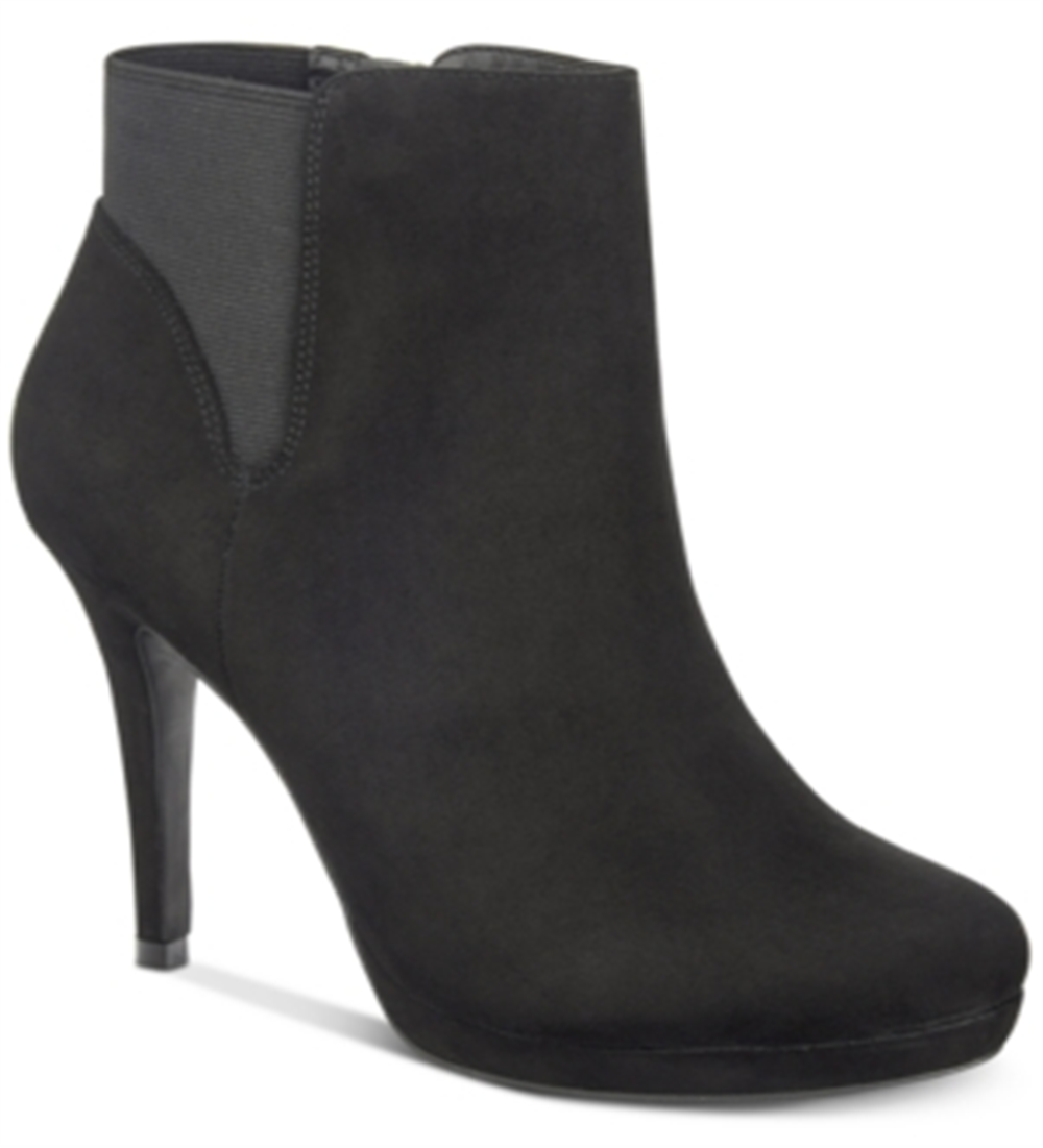 Thalia Sodi Women's Briea Almond Toe Ankle Fashion Boots Black Size 11