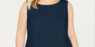 Charter Club Women's Plus Sleeveless Top Blue Size 1X