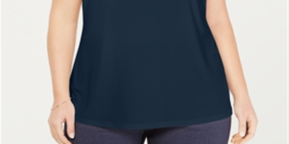 Charter Club Women's Plus Sleeveless Top Blue Size 1X
