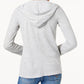 INC International Concepts Women's Hoodie Open Front Cardigan Sweater Gray Size X-Large