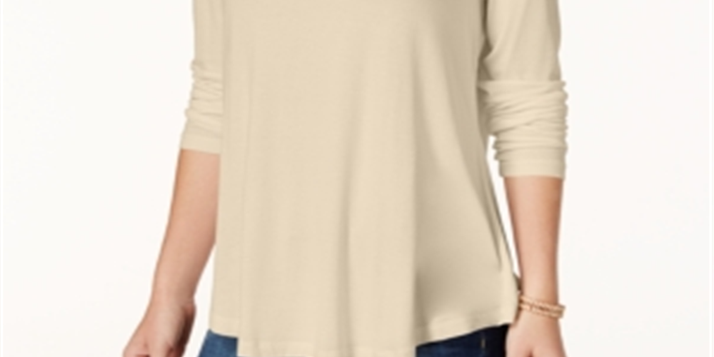 JM Collection Women's Turtleneck Top Brown Size Petite
