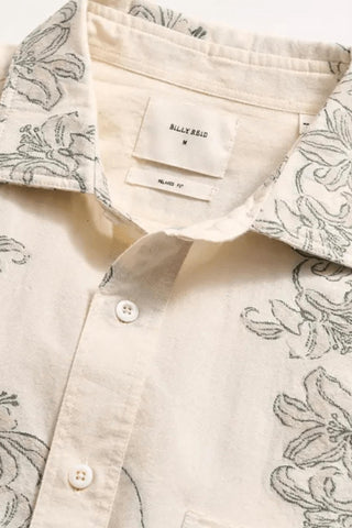 Billy Reid - Short Sleeve Watercolor Lily Jacquard Treme Shirt