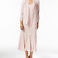 R & M Richards Women's Sleeveless Beaded V Neck Dress And Jacket Pink Size 14