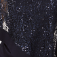 R & M Richards Women's Sequinned-Overlay Top Blue Size Large
