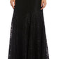 R & M Richards Women's Off The Shoulder Lace Gown Black Size 8 Petite
