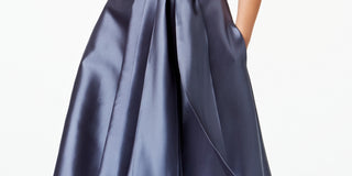 R & M Richards Women's High Low Gown Gray Size 18W