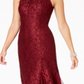 R & M Richards Women's Embellished Lace Gown Wine Size 16