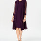 R & M Richards Women's Jacket & Dress Purple Size 4 Petite