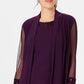 R & M Richards Women's Jacket & Dress Purple Size 4 Petite