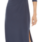 R & M Richards Women's Cold Shoulder Gown Gray Size 8