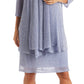 R & M Richards Women's Crinkle Knit Dress & Jacket Blue Size 6 Petite