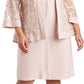 R & M Richards Women's Dress & Soutache Jacket Pink Size 14W