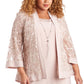 R & M Richards Women's Dress & Soutache Jacket Pink Size 16W