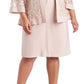 R & M Richards Women's Dress & Soutache Jacket Pink Size 16W