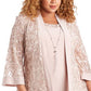 R & M Richards Women's Dress & Soutache Jacket Pink Size 18W