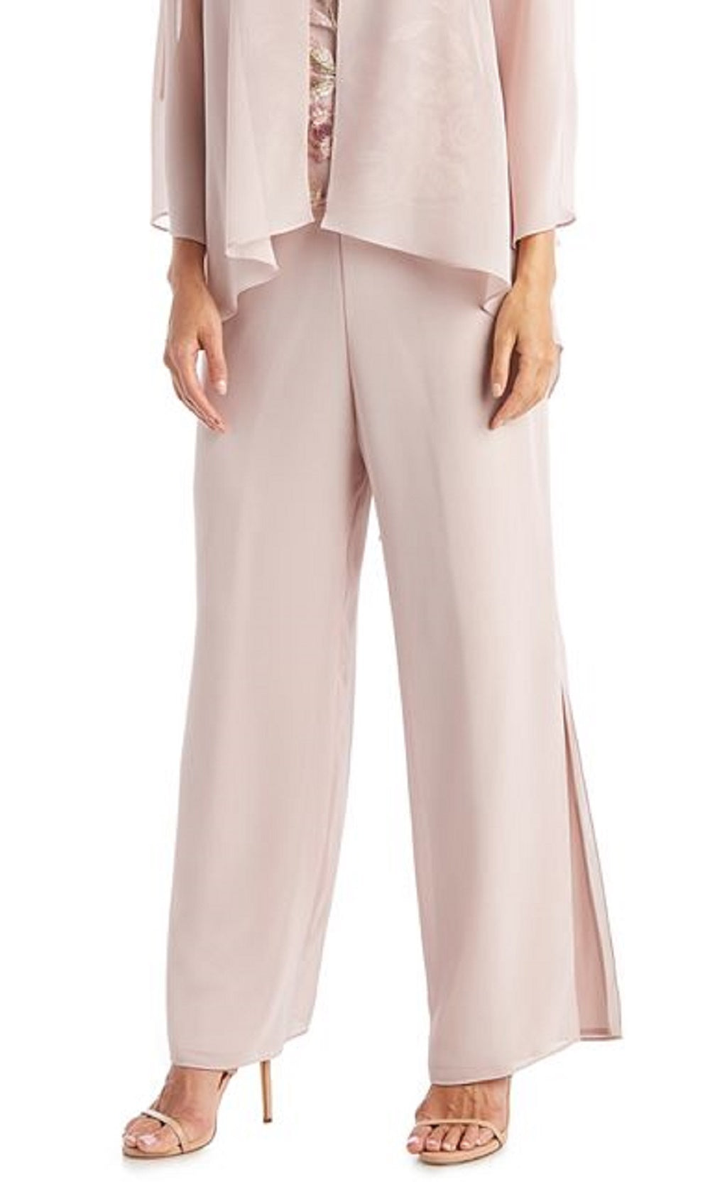 R & M Richards Women's 3 Pc Pantsuit Pink Size 12 Petite