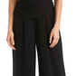 R & M Richards Women's Cold-Shoulder Jumpsuit Black Size 8 Petite
