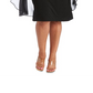 R & M Richards Women's Embellished Chiffon Cape Dress Black Size 18W