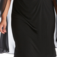 R & M Richards Women's Embellished Chiffon Cape Dress Black Size 22W