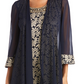 R & M Richards Women's Lace Dress & Jacket Blue Size 10