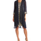 R & M Richards Women's Lace Dress & Jacket Blue Size 12