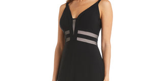 Morgan & Co. Women's Mesh Inset Mermaid Gown Black Size 6