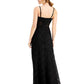 Morgan & Co. Women's Corset Lace Sleeveless Gown Black Size 13