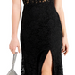 Morgan & Co. Women's Corset Lace Sleeveless Gown Black Size 15