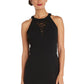 Nightway Women's Lace Inset Sheath Dress Black Size 4