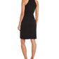 Nightway Women's Lace Inset Sheath Dress Black Size 8