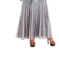R & M Richards Women's Embellished Godet Gown Gray Size 18