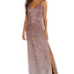 Nightway Women's Ombre Sequin Gown Pink Size 14