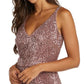 Nightway Women's Ombre Sequin Gown Pink Size 14