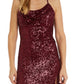 Nightway Women's Sequin Gown Red Size 10