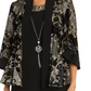 R & M Richards Men's 2 Pc Printed Jacket & Necklace Dress Black Size 12P