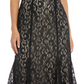 R & M Richards Women's Off The Shoulder Lace Gown Black Size 12
