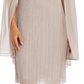 R & M Richards Women's Cape Overlay Sheath Dress Brown Size 12Petite