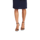 R & M Richards Women's 2 Pc Printed Jacket & Necklace Dress Set Blue Size 8Petite