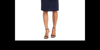 R & M Richards Women's 2 Pc Printed Jacket & Necklace Dress Set Blue Size 8Petite