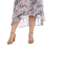 R & M Richards Women's Floral Print Flutter Sleeve Faux Wrap Dress Brown Size 20W