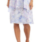 R & M Richards Women's Floral Print Jacket Dress Purple Size 16