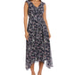 R & M Richards Women's Sleeveless Printed Dress Blue Size 10Petite