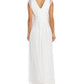 R & M Richards Women's Surplice Metallic Gown White Size 16W