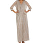 R & M Richards Women's 2 Pc Metallic Jacket & Dress Brown Size 12Petite