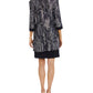R & M Richards Women's Necklace Printed Jacket Dress Blue Size 14