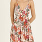 Angie - Spaghetti Strap Floral Tie Back Sundress